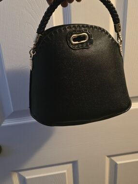 Handmade Elegant Black Top-Handle Women’s Bag